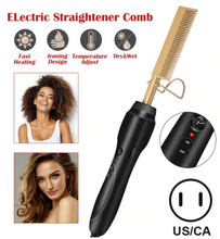 Load image into Gallery viewer, 2-in-1 Hair Curler & Straightener Comb