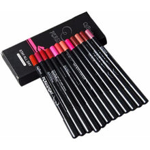 Load image into Gallery viewer, 12 Colors Waterproof Lip Liner Pencil
