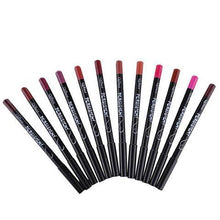 Load image into Gallery viewer, 12 Colors Waterproof Lip Liner Pencil
