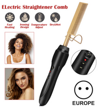 Load image into Gallery viewer, 2-in-1 Hair Curler &amp; Straightener Comb
