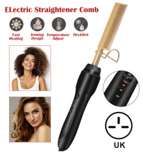 Load image into Gallery viewer, 2-in-1 Hair Curler &amp; Straightener Comb
