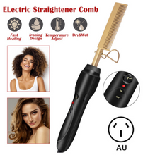 Load image into Gallery viewer, 2-in-1 Hair Curler &amp; Straightener Comb
